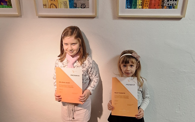 Učenki Noemi Vodopivec in Ailin Baša Juretič nagrajeni na likovnem natečaju