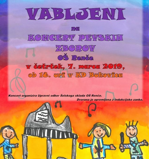 VABLJENI na koncert pevskih zborov!