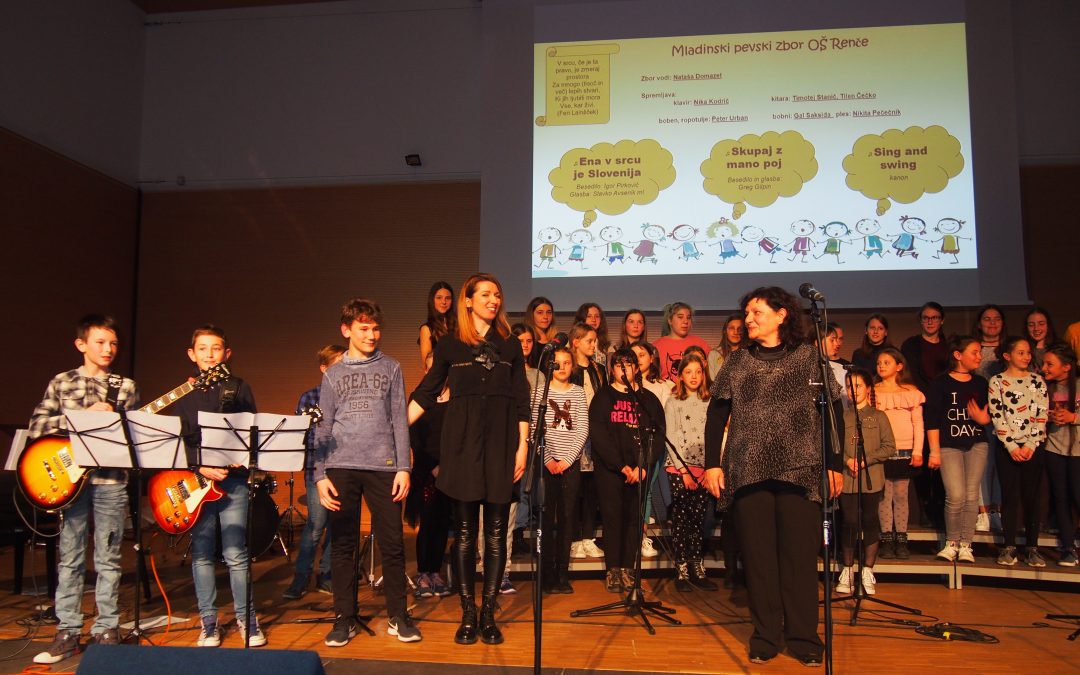 Dobrodelni koncert pevskih zborov OŠ Renče 2019, “S pesmijo in plesom v praznični dan!”