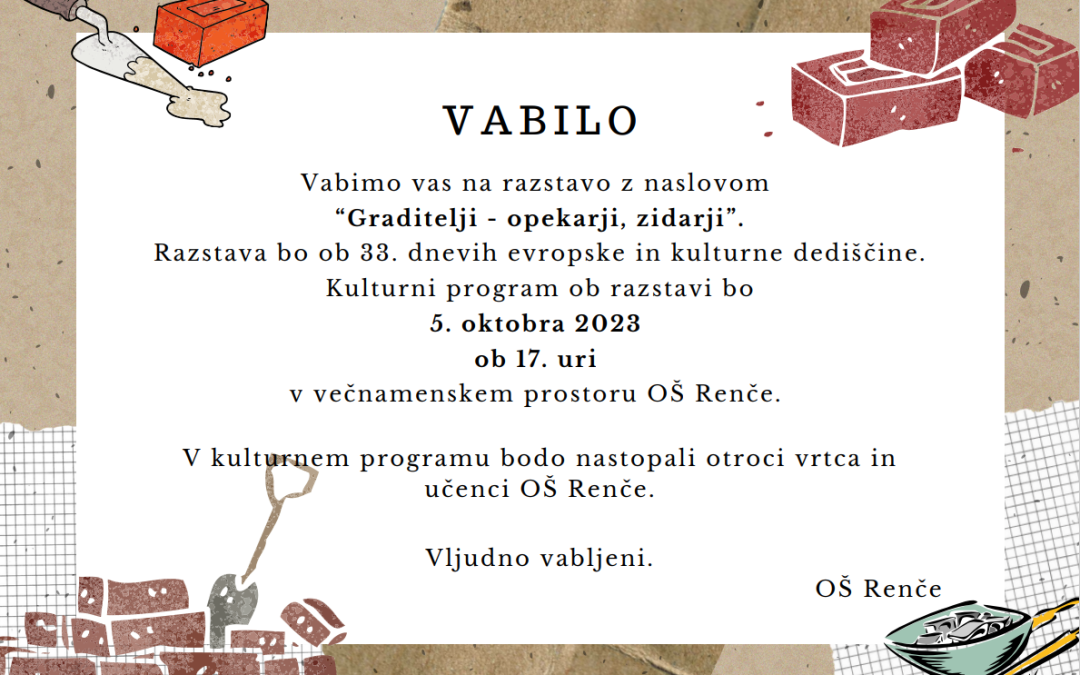 Vabilo na razstavo